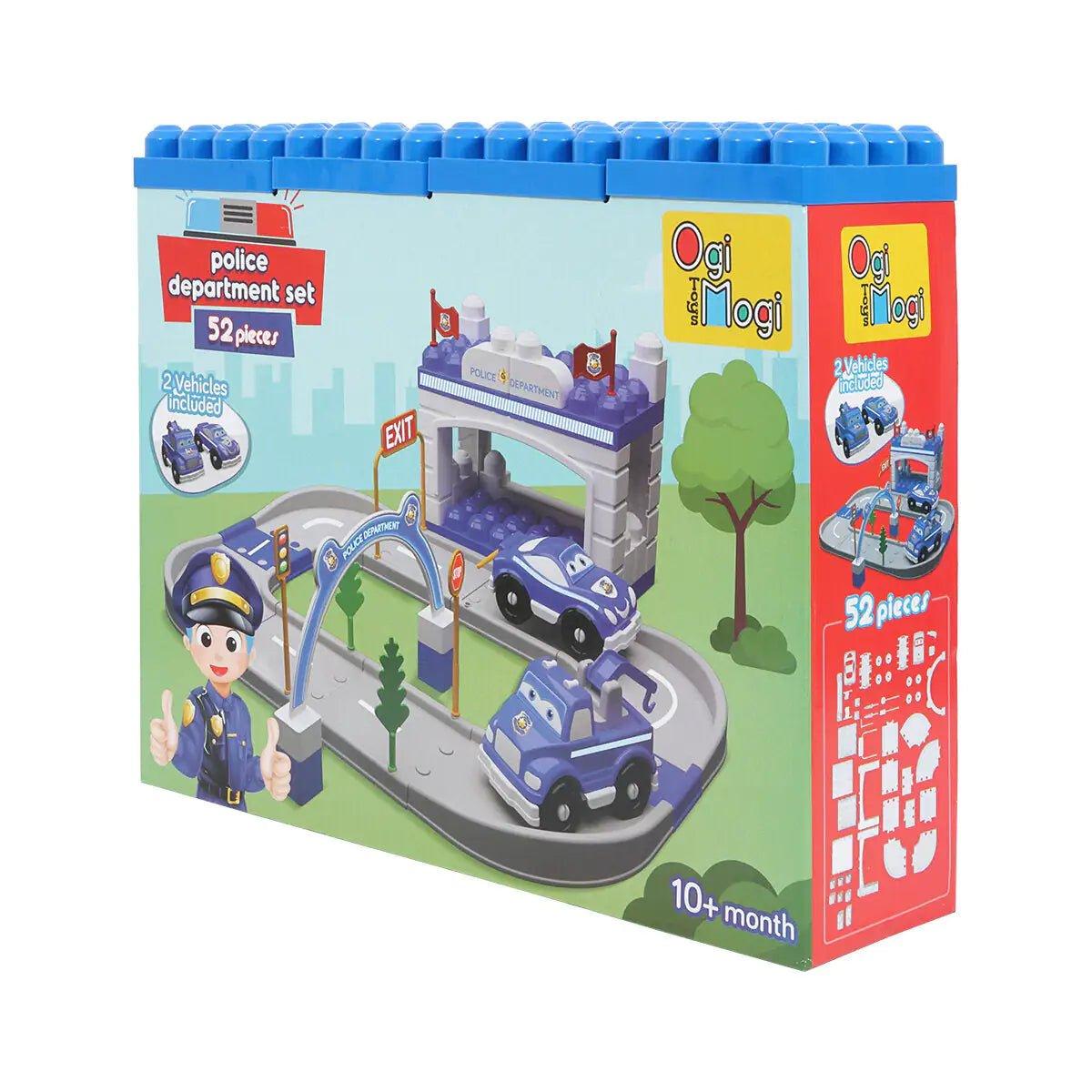 Ogi Mogi Toys Police Car Set (52 Pieces)