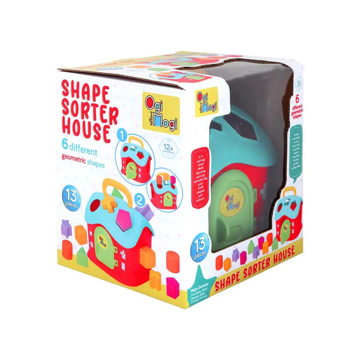 Ogi Mogi Toys Shape Sorter House 13 Pieces