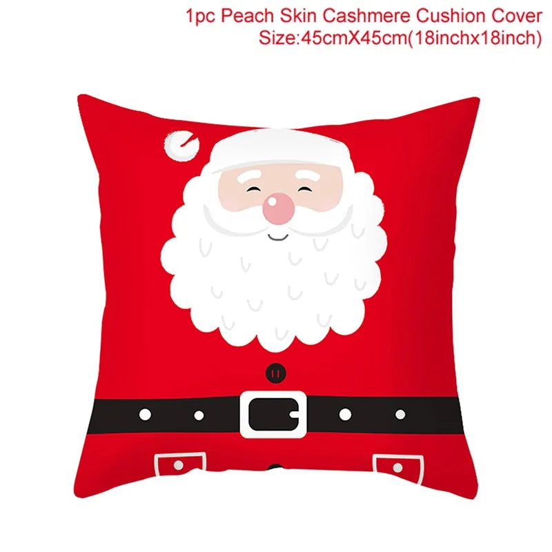 Cozy Up with Our Festive Cartoon Christmas Pillow Cover 🎄✨