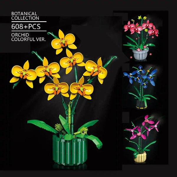 Unleash Creativity with Orchid Series Building Blocks – Perfect for Young Botanists