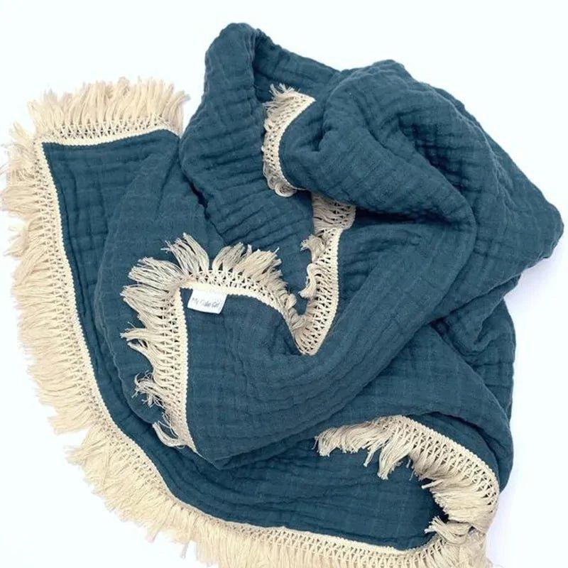 Organic Cotton Baby Tassel Blankets