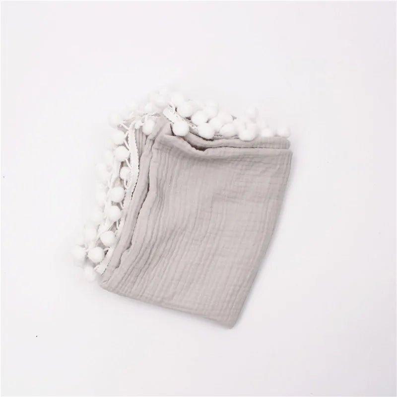 Organic Cotton Baby Tassel Blankets