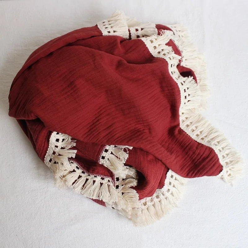 Organic Cotton Baby Tassel Blankets