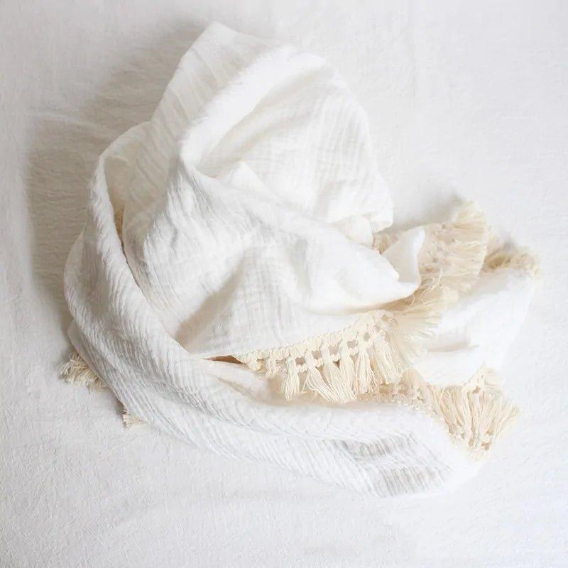 Organic Cotton Baby Tassel Blankets