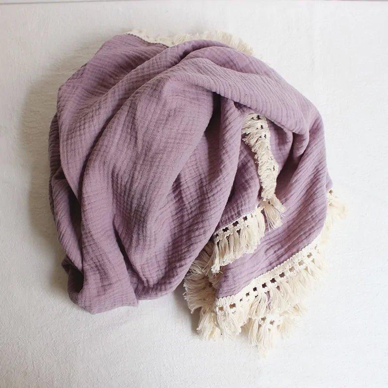 Organic Cotton Baby Tassel Blankets