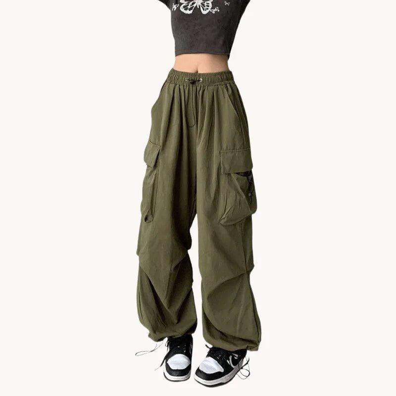 Oversized Cargo Parachute Pants