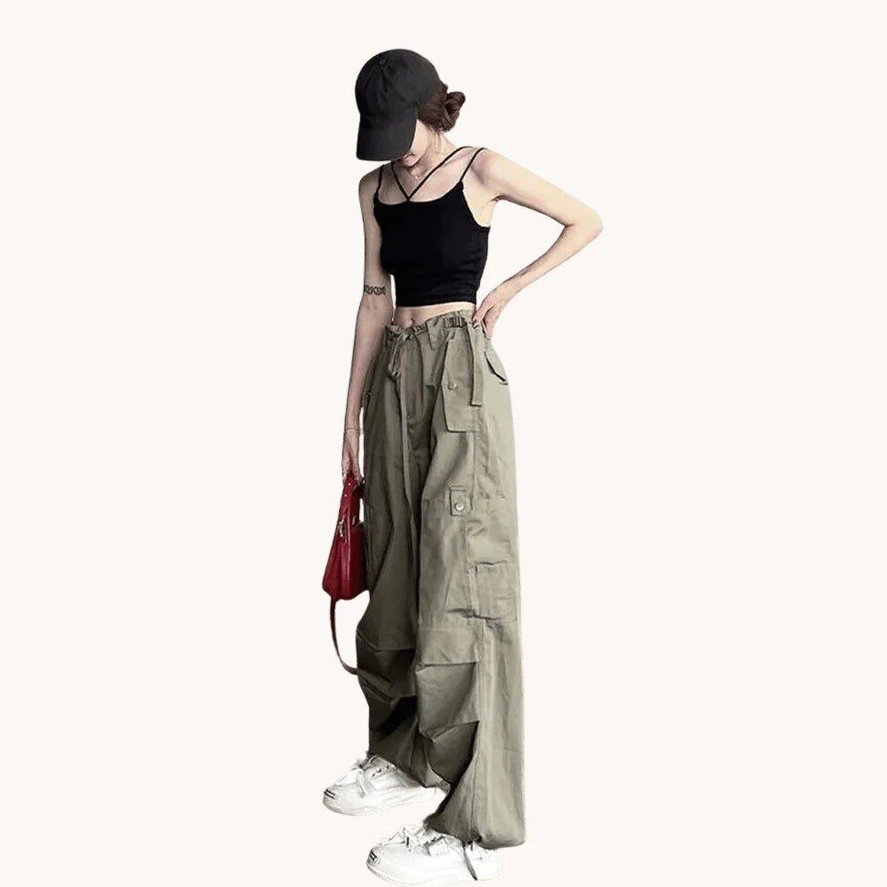 Oversized Retro Parachute Pants