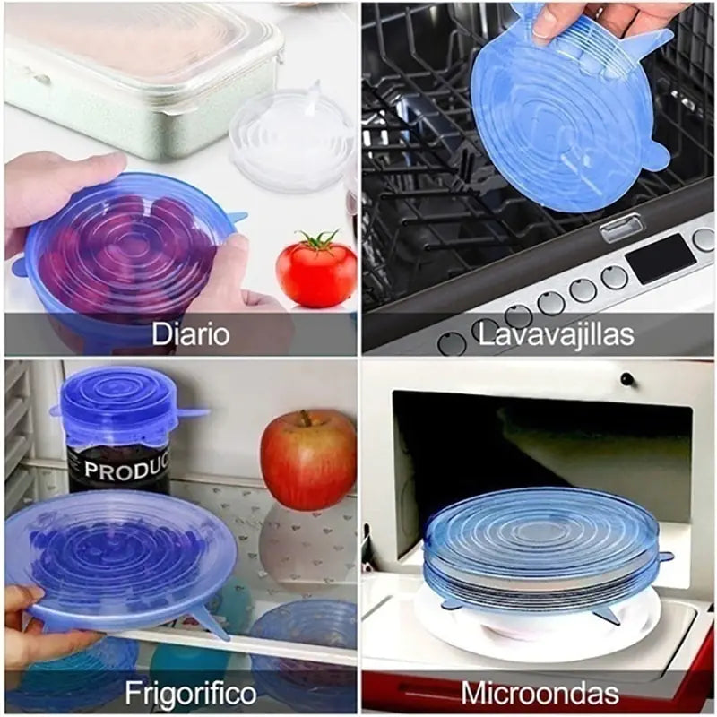 Eco-Friendly Food Silicone Covers – Reusable, Airtight, and Perfect for Food Storage