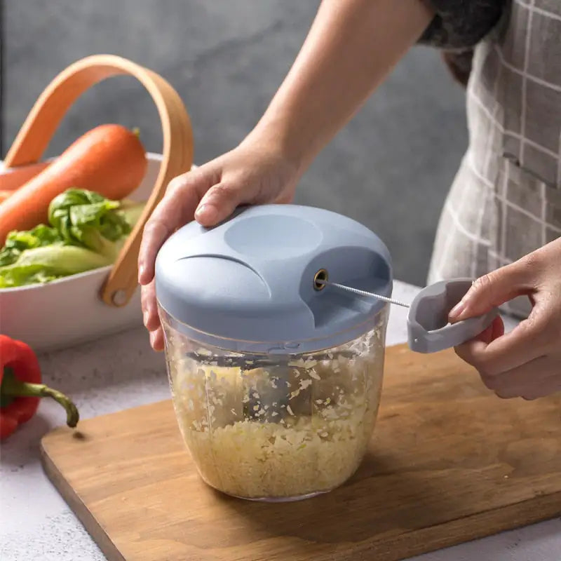 Effortless Food Prep: Stainless Manual Chopper for Quick & Easy Cooking - Home Kartz