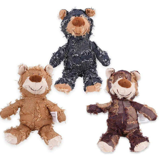 Patchwork Cute Bear Pet Plush Toys