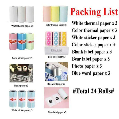 Peripage Thermal Paper: Sticker Variety