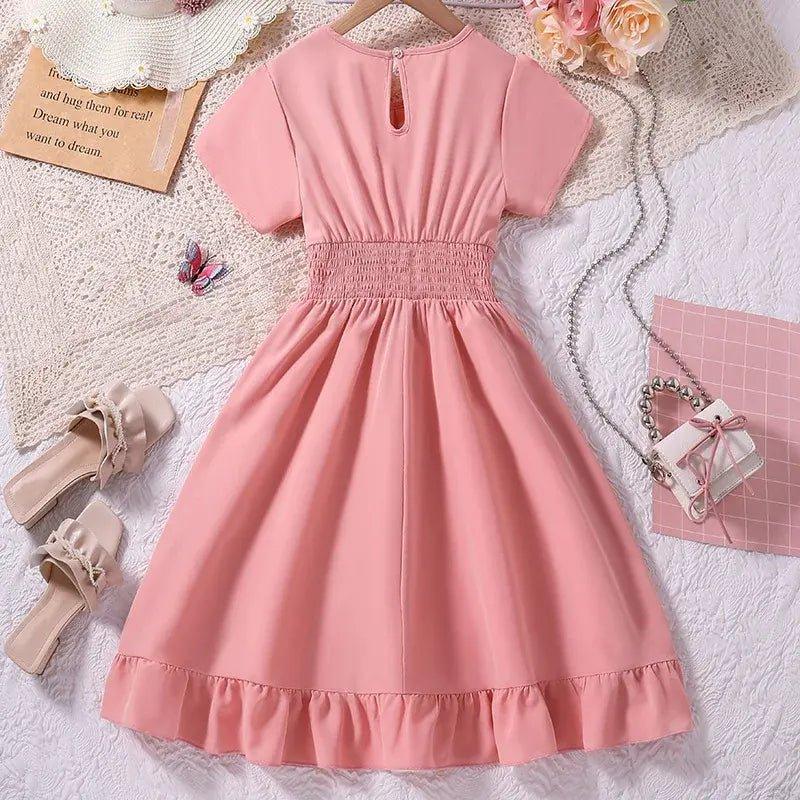 Pink Short - Sleeve Dress