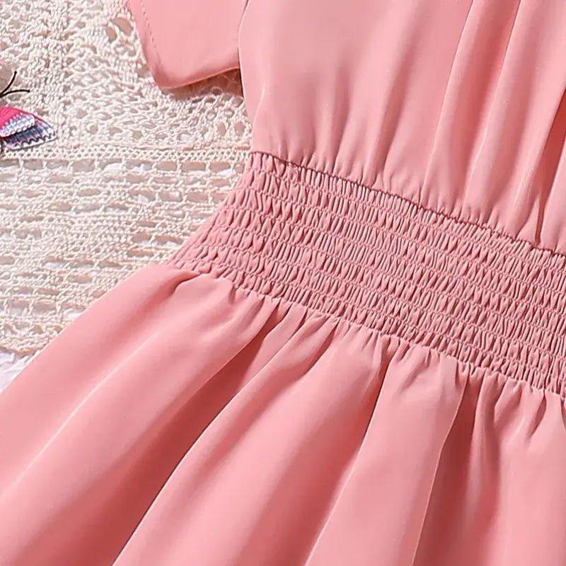 Pink Short - Sleeve Dress