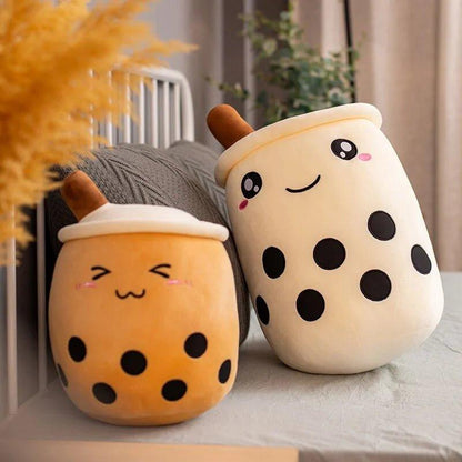 Plush Boba Tea Cup Toy Bubble Tea Pillow Cushion