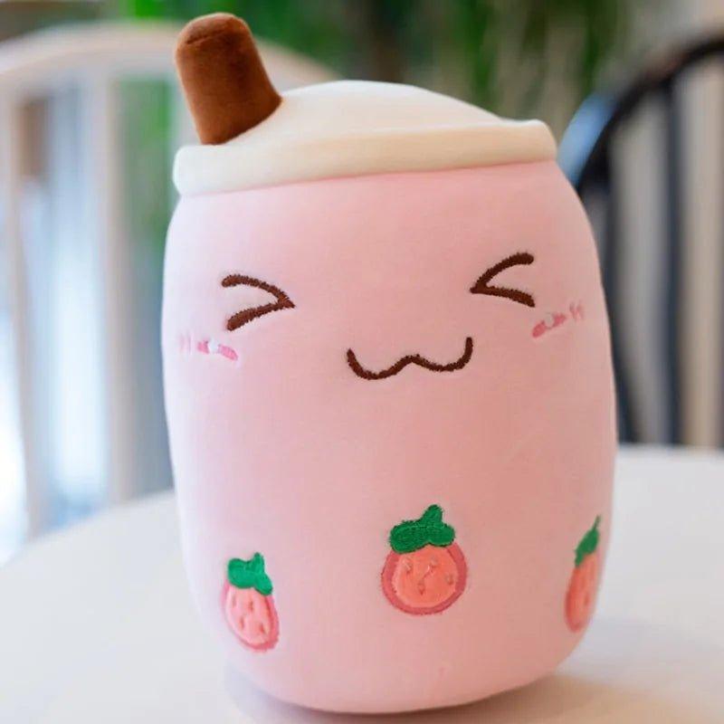 Plush Boba Tea Cup Toy Bubble Tea Pillow Cushion