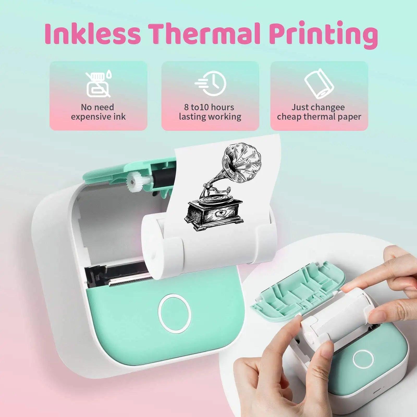 Portable Mini Thermal Label Printer: Your Compact Solution for Efficient Learning and Creativity