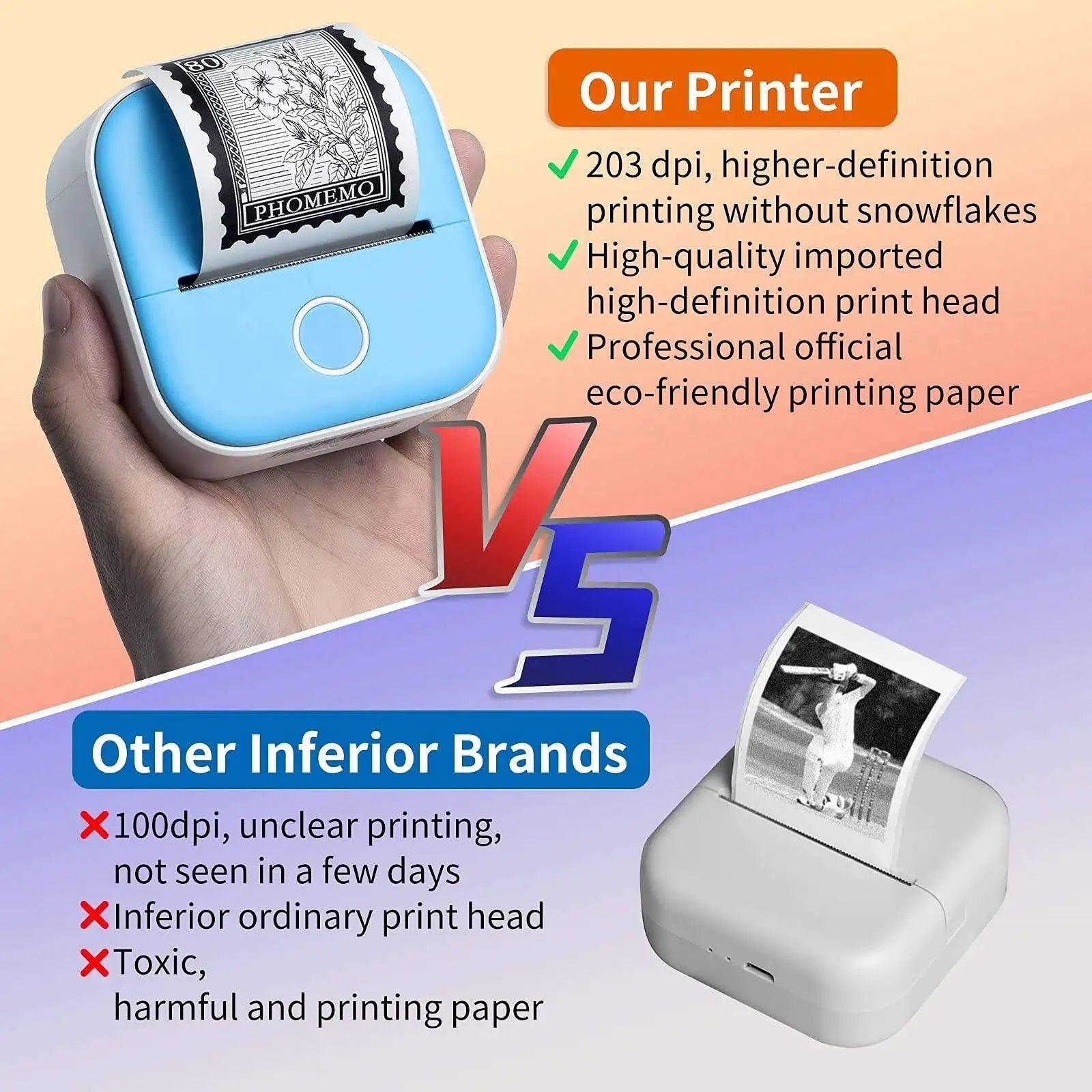 Portable Mini Thermal Label Printer: Your Compact Solution for Efficient Learning and Creativity