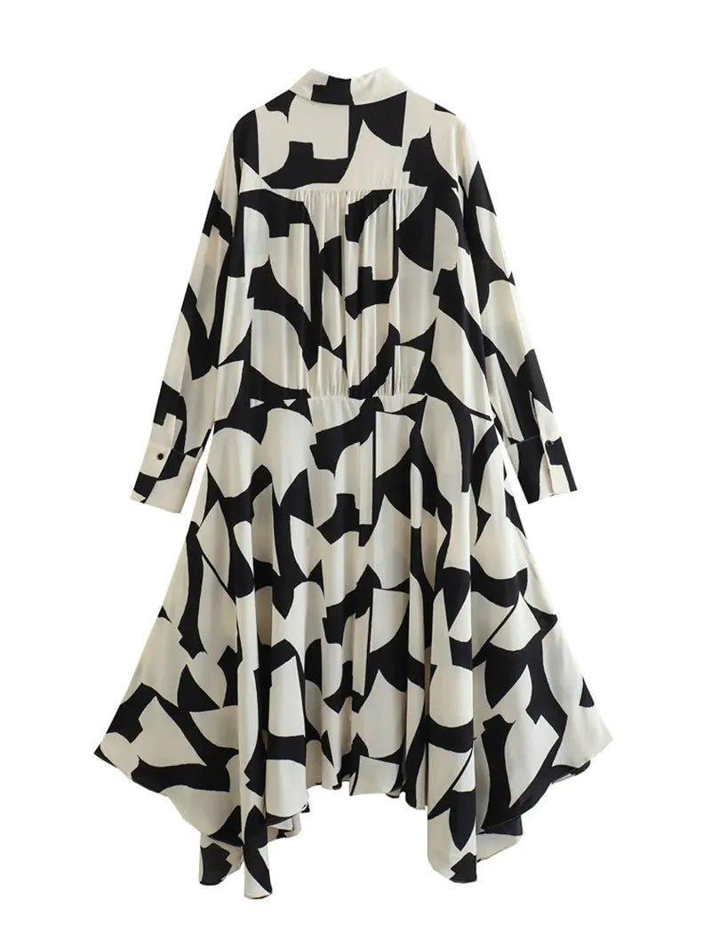 Printed Irregular Dress