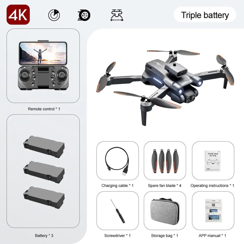 Professional 8K/6K/4K HD Quadcopter S1S Drone with Intelligent Obstacle Avoidance