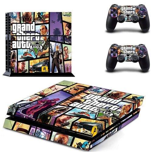 PS4 Grand Theft Auto V (GTA 5) Skin Sticker for Console & 2 Controllers