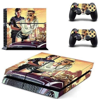 PS4 Grand Theft Auto V (GTA 5) Skin Sticker for Console & 2 Controllers