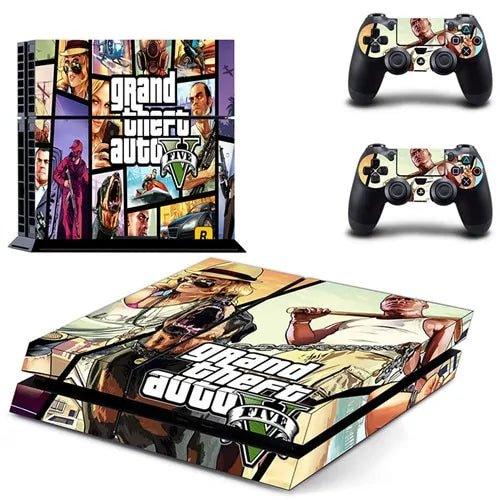 PS4 Grand Theft Auto V (GTA 5) Skin Sticker for Console & 2 Controllers