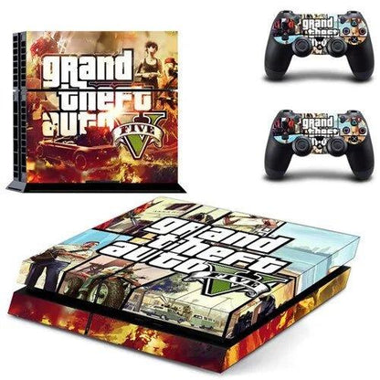 PS4 Grand Theft Auto V (GTA 5) Skin Sticker for Console & 2 Controllers