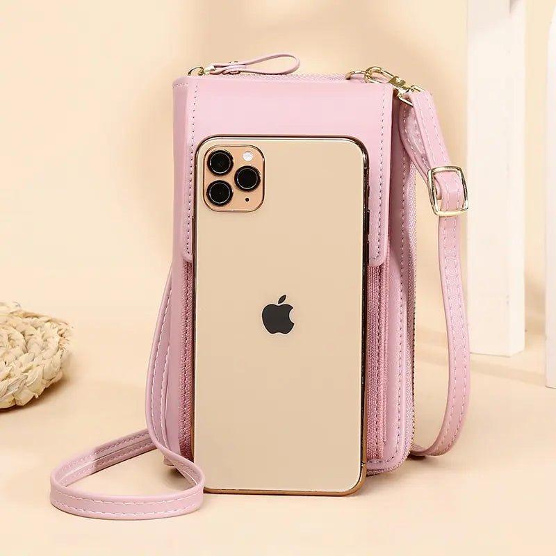 PU Leather Ladies Wallet Crossbody Bag