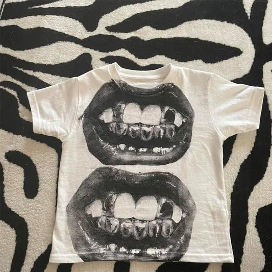 Punk Y2K Baby Short Sleeve Top