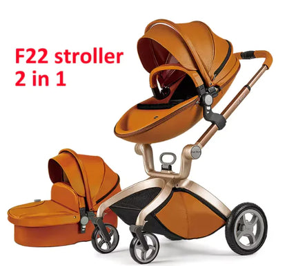 Convertible Baby Stroller – 3-in-1 Luxury Bassinet and Toddler Stroller