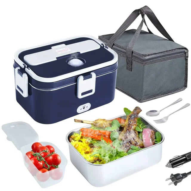 Electric Lunch Box: 3-in-1 Heated Meal Solution for Cars, Trucks, Office and Home Use