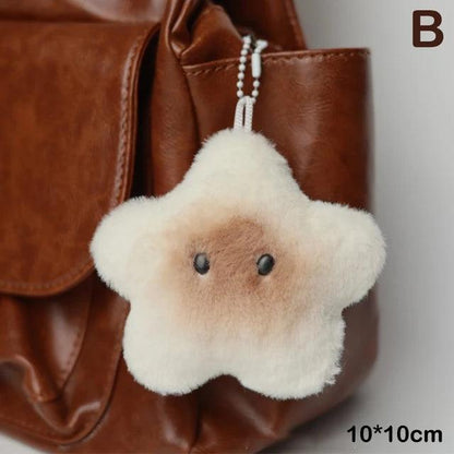 Cute Stars Plush Toy Doll Squeak Keychain