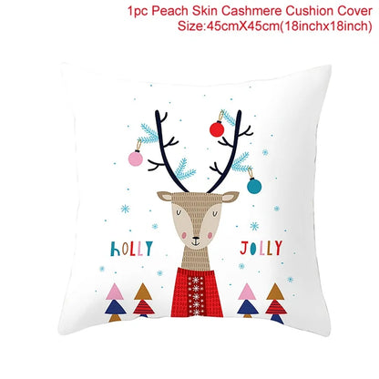 Cozy Up with Our Festive Cartoon Christmas Pillow Cover 🎄✨