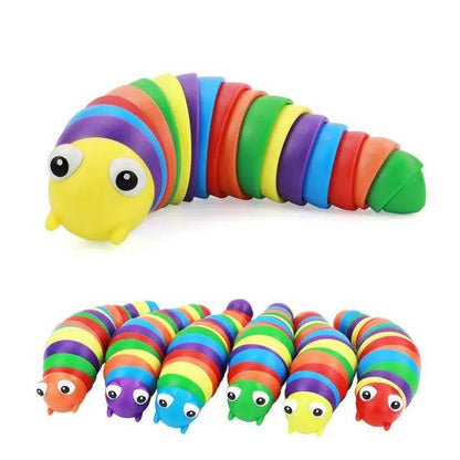 Rainbow 3D Slug Fidget Toy