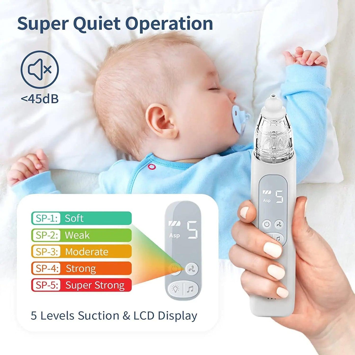 Rechargeable Baby Nose Cleaner Silicone