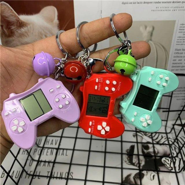 Retro Game Console Keychain Built - in 7 Games