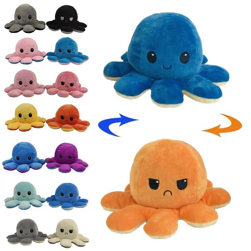 Reversible Flip Octopus Stuffed Plush Doll