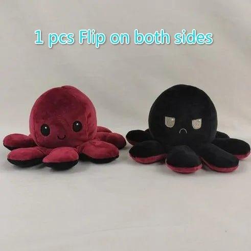 Reversible Flip Octopus Stuffed Plush Doll