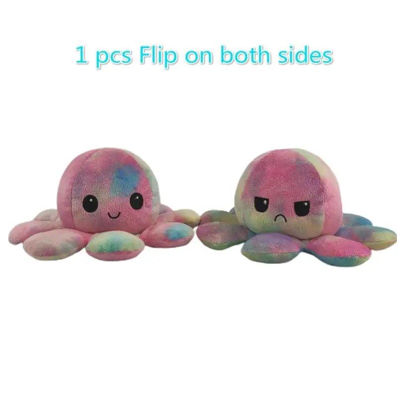 Reversible Flip Octopus Stuffed Plush Doll