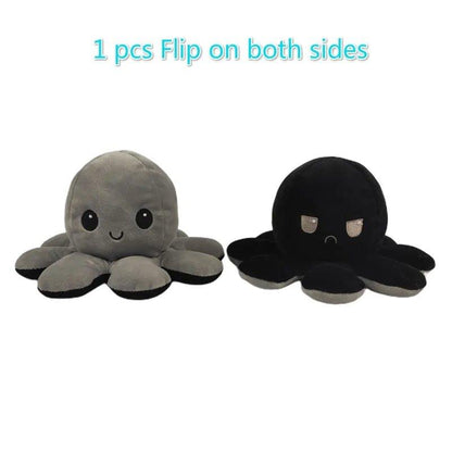 Reversible Flip Octopus Stuffed Plush Doll