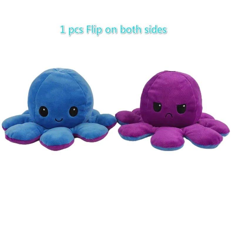 Reversible Flip Octopus Stuffed Plush Doll