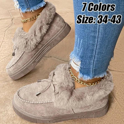 Snow Boots – Stylish Faux Fur Winter Boots with Cozy Warmth & Traction