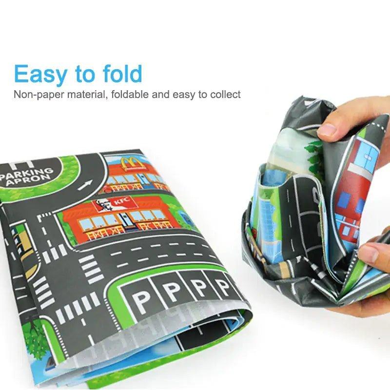 Road Mat Children Traffic Car Map