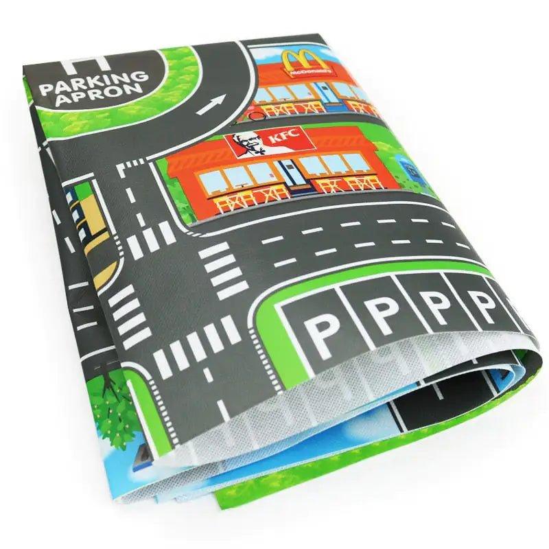 Road Mat Children Traffic Car Map