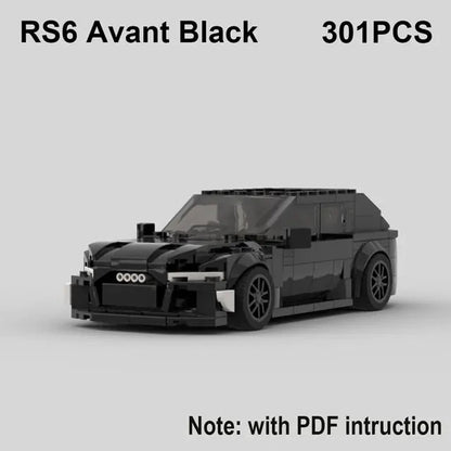 RS6 Avant R8 GT3 RS7 Speed Sports Car Building Blocks Toy - Home Kartz