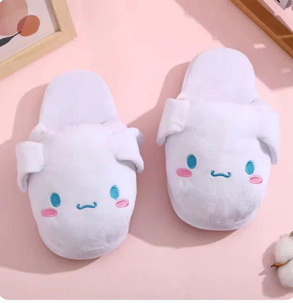 Sanrio Slippers with Moving Ears – Kuromi & Cinnamoroll, Anti - Slip