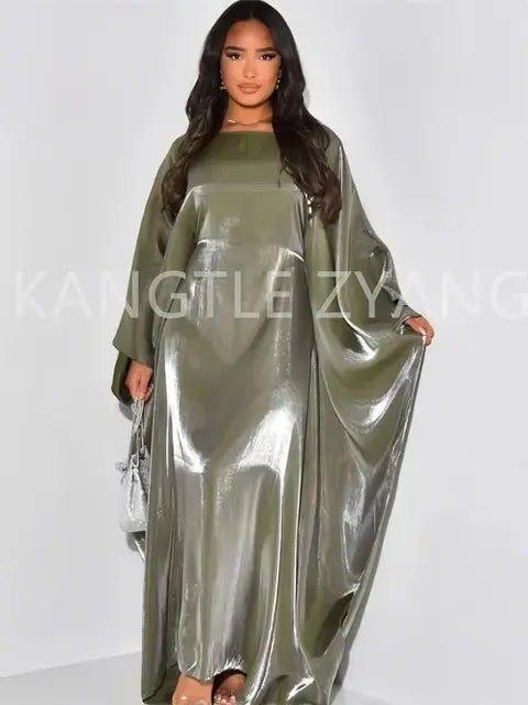 Satin Butterfly Abaya