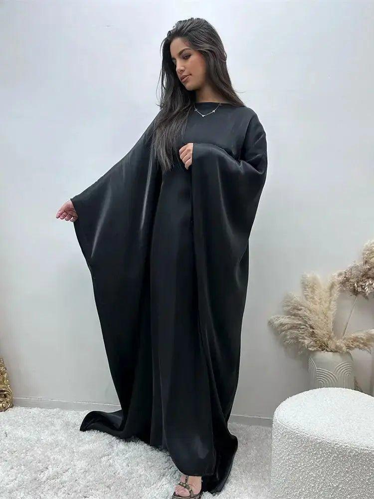 Satin Butterfly Abaya