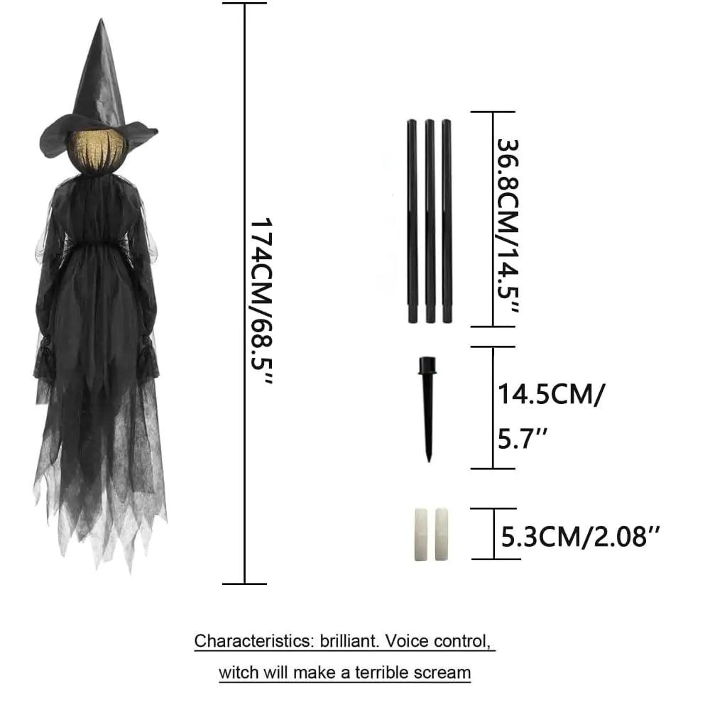 Scary Halloween Witch Decoration