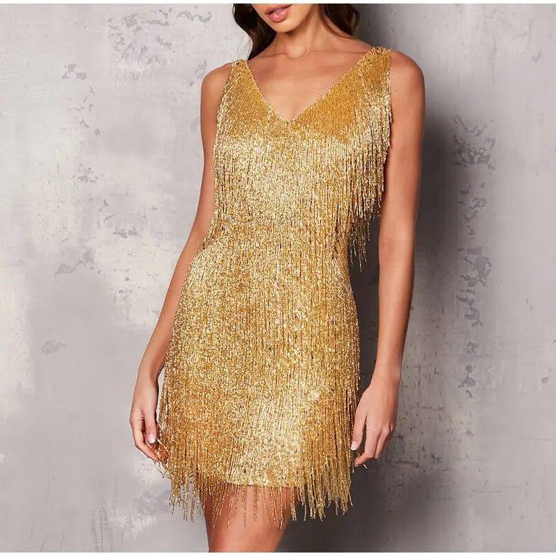 Sexy Women Fringed Sequin Feather